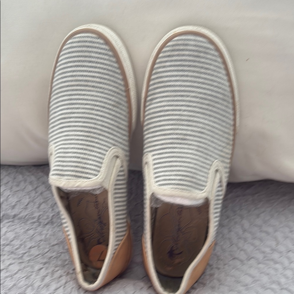 Striped Slip-On Sneakers